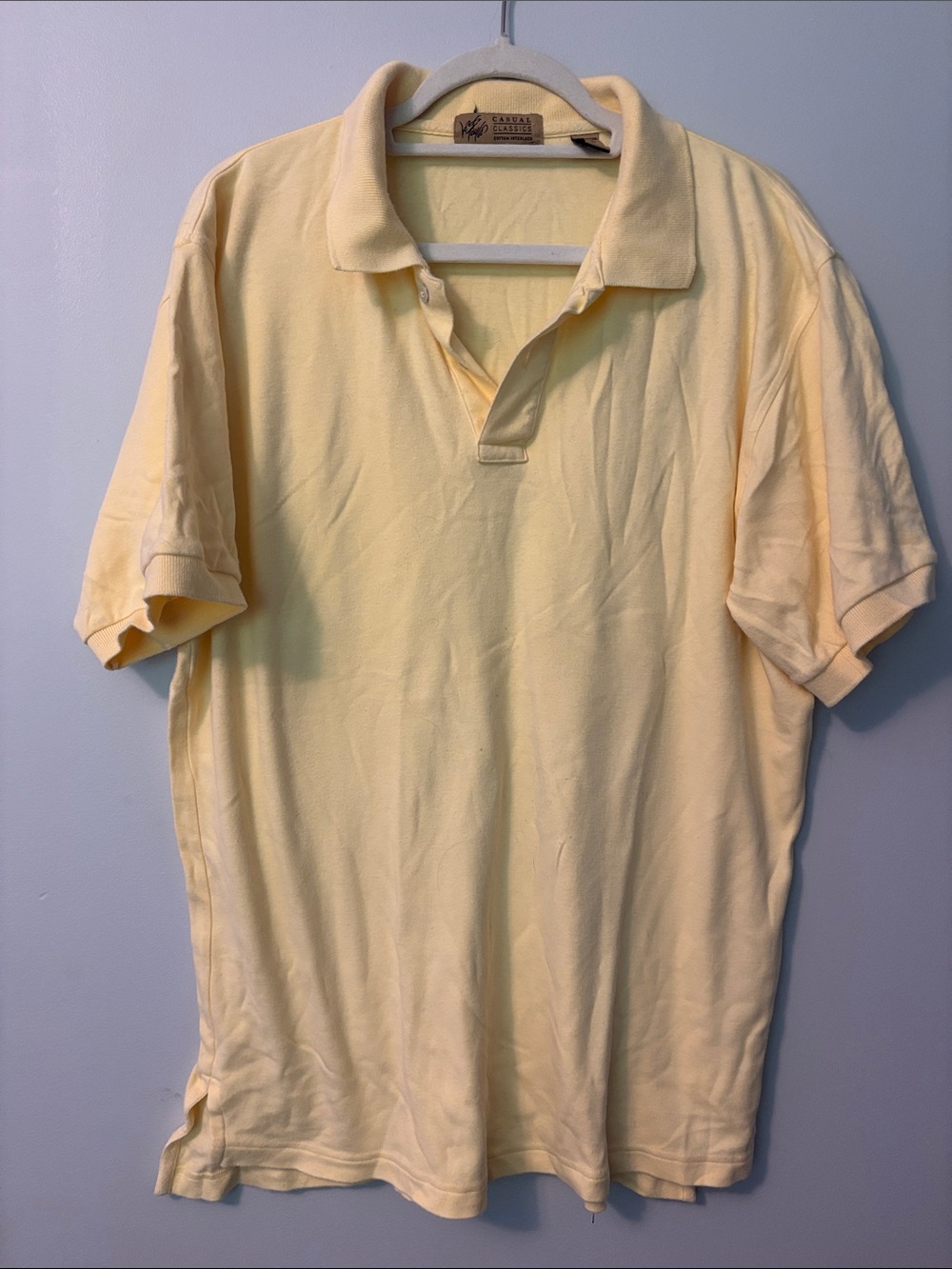 Lord & Taylor Pale Yellow Men’s Polo
